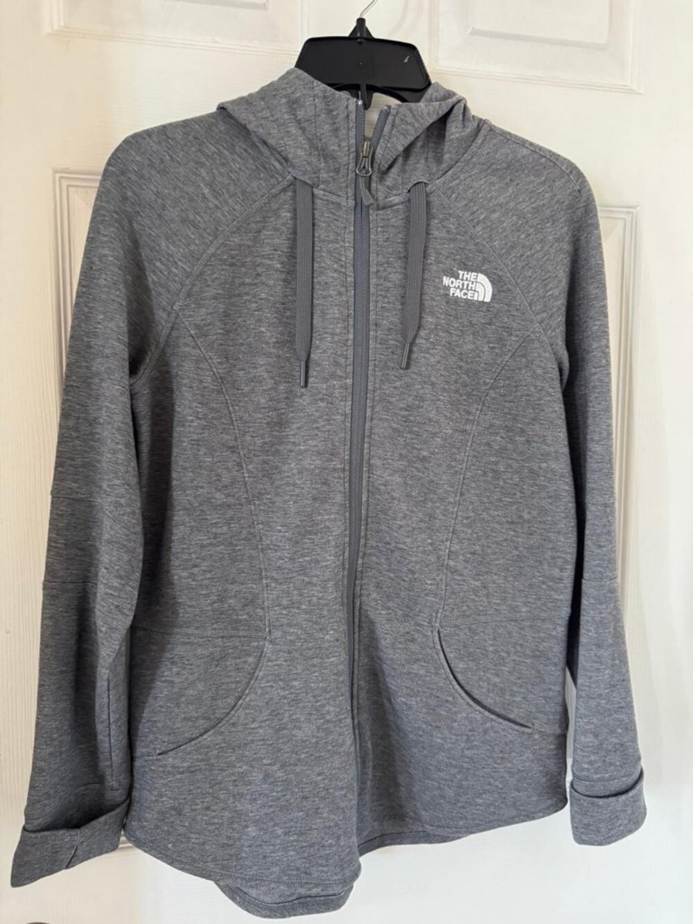 The North Face zip up jacket hoodie gray womens M
